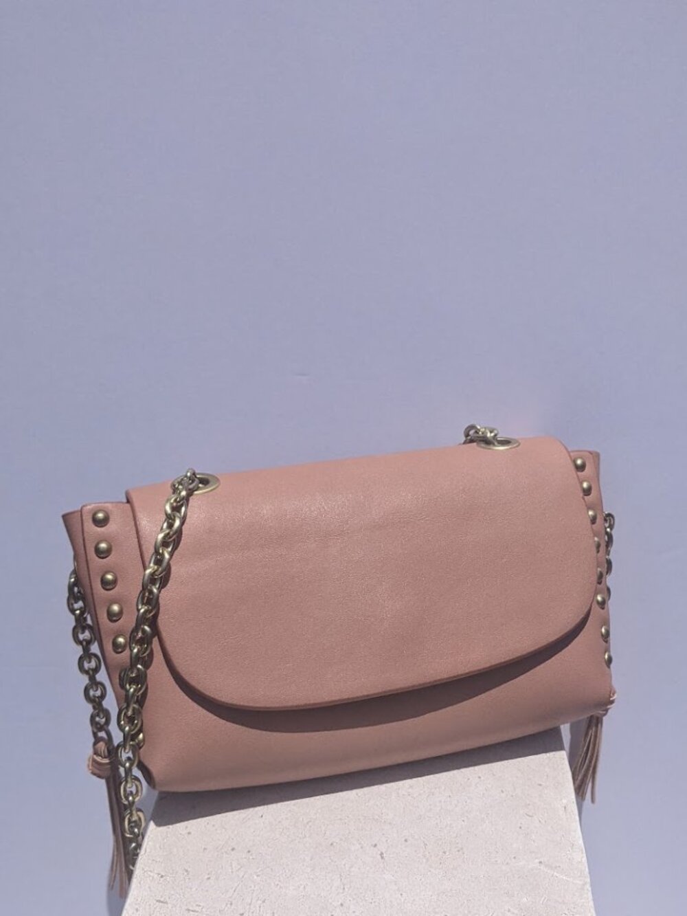 Zara Womens Purse, Chain strap with tassle